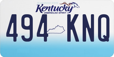 KY license plate 494KNQ