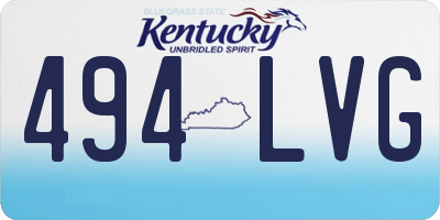 KY license plate 494LVG