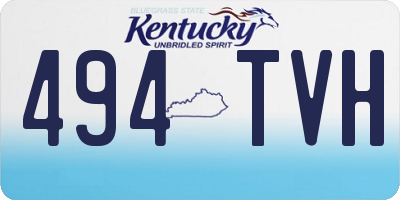 KY license plate 494TVH
