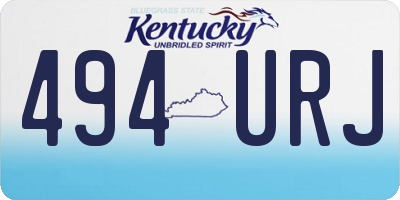 KY license plate 494URJ