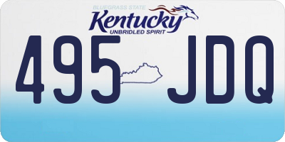 KY license plate 495JDQ
