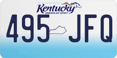 KY license plate 495JFQ