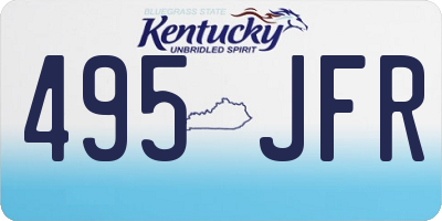 KY license plate 495JFR