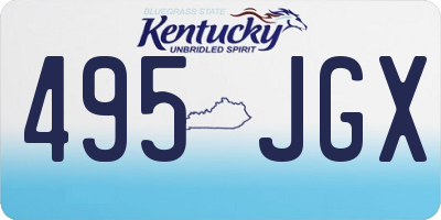 KY license plate 495JGX