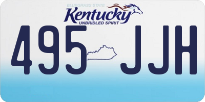 KY license plate 495JJH
