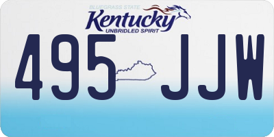 KY license plate 495JJW