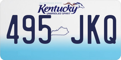 KY license plate 495JKQ
