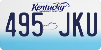 KY license plate 495JKU
