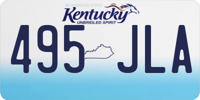 KY license plate 495JLA