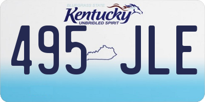 KY license plate 495JLE