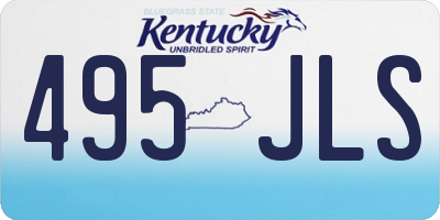 KY license plate 495JLS