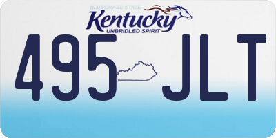 KY license plate 495JLT