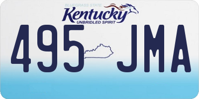 KY license plate 495JMA