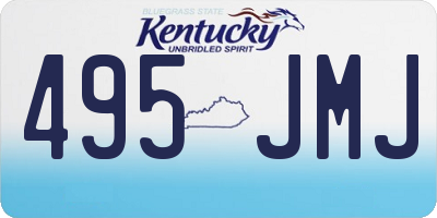 KY license plate 495JMJ