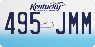 KY license plate 495JMM
