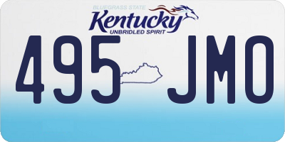 KY license plate 495JMO