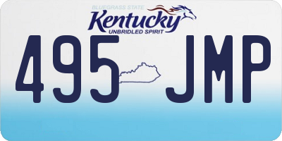 KY license plate 495JMP
