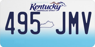 KY license plate 495JMV