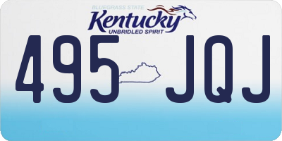 KY license plate 495JQJ