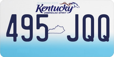 KY license plate 495JQQ