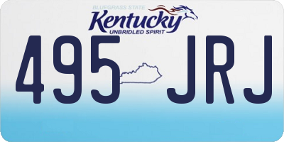 KY license plate 495JRJ