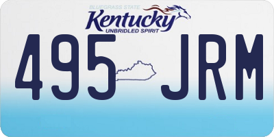 KY license plate 495JRM