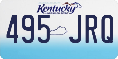 KY license plate 495JRQ