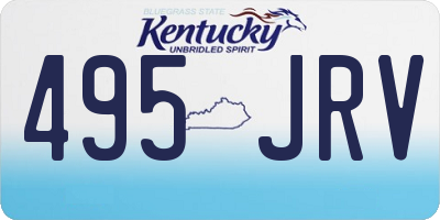 KY license plate 495JRV