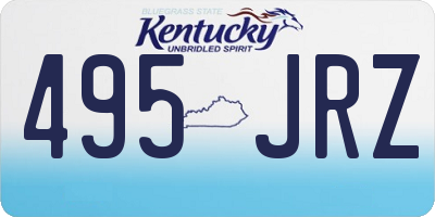 KY license plate 495JRZ