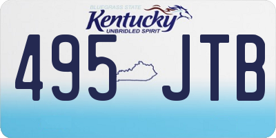 KY license plate 495JTB