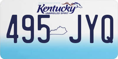 KY license plate 495JYQ