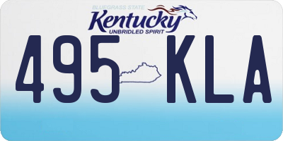 KY license plate 495KLA