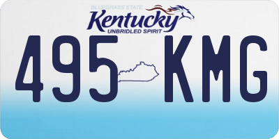 KY license plate 495KMG