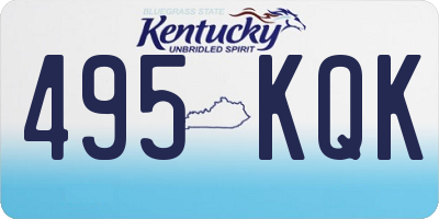 KY license plate 495KQK