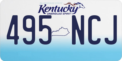 KY license plate 495NCJ