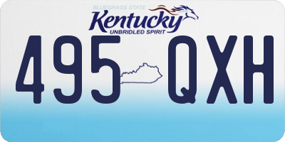 KY license plate 495QXH