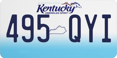 KY license plate 495QYI