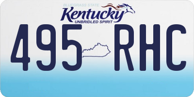 KY license plate 495RHC