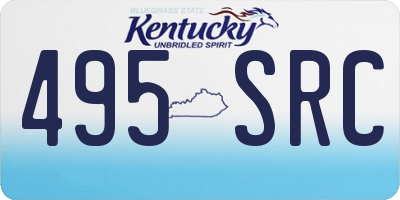 KY license plate 495SRC