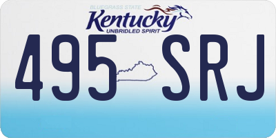 KY license plate 495SRJ