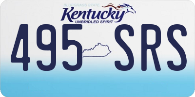KY license plate 495SRS