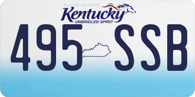 KY license plate 495SSB
