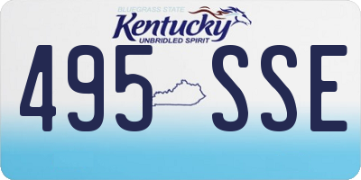 KY license plate 495SSE