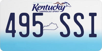 KY license plate 495SSI