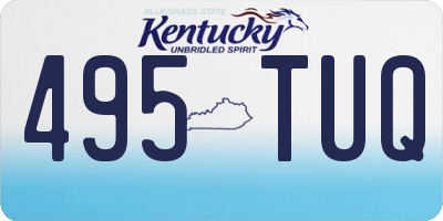 KY license plate 495TUQ