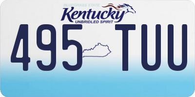 KY license plate 495TUU