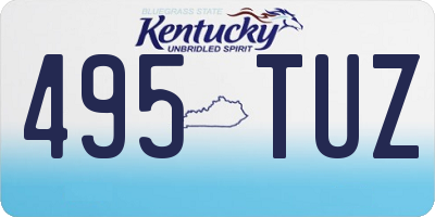 KY license plate 495TUZ