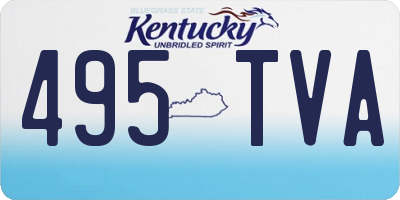 KY license plate 495TVA