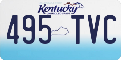 KY license plate 495TVC