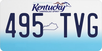 KY license plate 495TVG